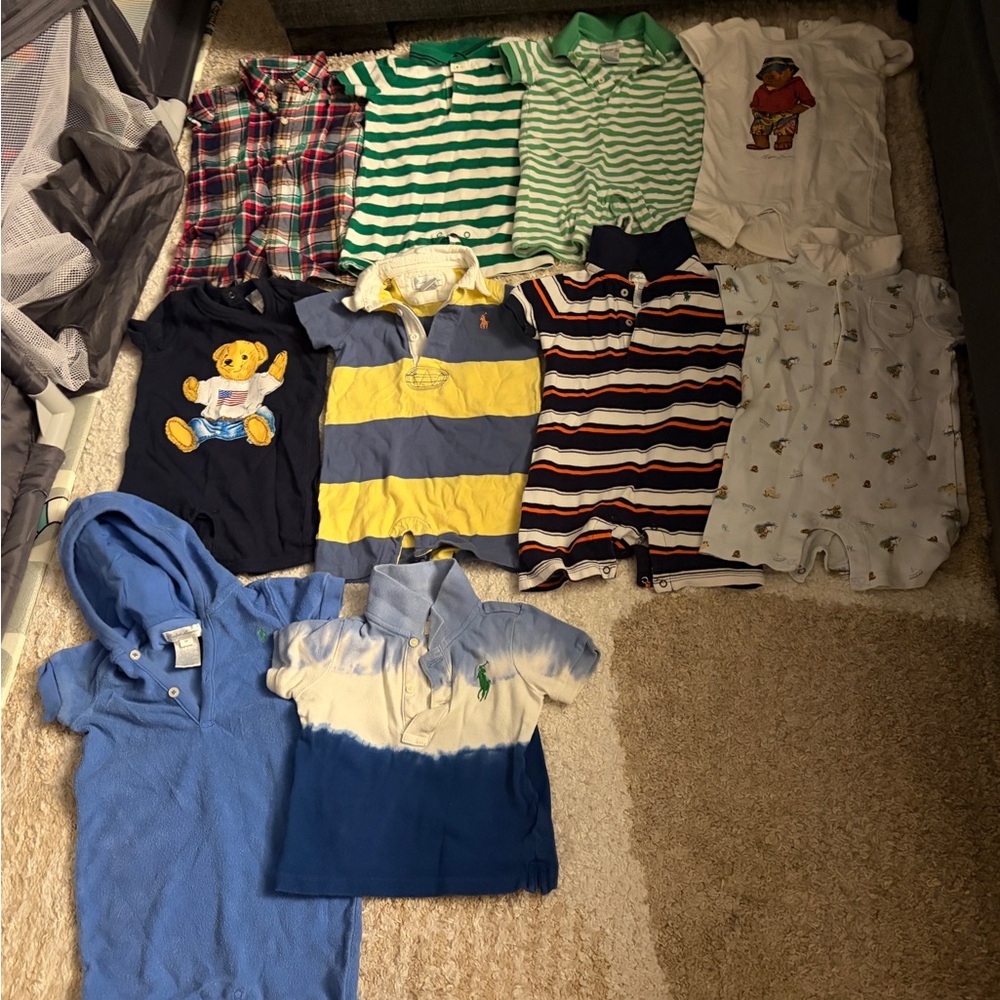 Boy 9 month clothing lot –polo and Carter’s